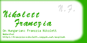 nikolett franczia business card